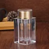 Small square plastic bottle 1g saffron jar cordyceps Sinensis/ powder container