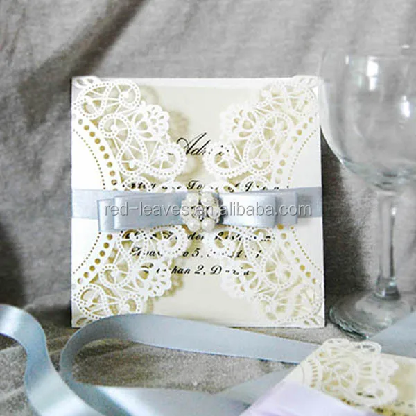 laser cut royal wedding card invitation custom design