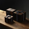 Luxury high quality antique wooden gift packaging storage box bottle wine glass cup packaging box