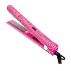 Gorgeous Design Bling Crystal Flat Iron LCD Infrared Hair Straightener For Hair