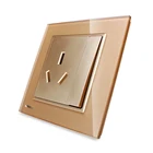 LIVOLO VL-W2Z1BS-13 UK Standard 1 Gang 1 Way Home Wall Electric Switch and Three Pins Power Socket