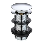 Stock water push up and down sink pop up waste click clack sink drain stopper