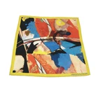 High quality fashion square satin 50x50 silk scarf print fabric