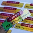 Custom Product Logo Adhesive Label Sticker Printing, Black Glossy Custom Stickers Gold