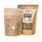 Free samples available side gusset kraft paper cement bag for food with value and tin tie soft loop handle