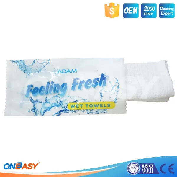 high quality 100% cotton towel hand face cleaning wet towel with