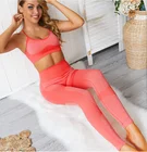 Wholesale Seamless High Quality Workout Women Yoga Set Custom Private Label Fitness Ladies Girls Sport Gym Wear Suit
