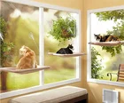Stocked Pet Products Pet Products Manufacture Cat Bed Window-mounted Seat Kitty Sunny Hammcok Cat Window Perch