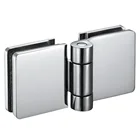 Active demand bathroom brass glass door pivot hinge 180 degree heavy duty shower hinges for glass door