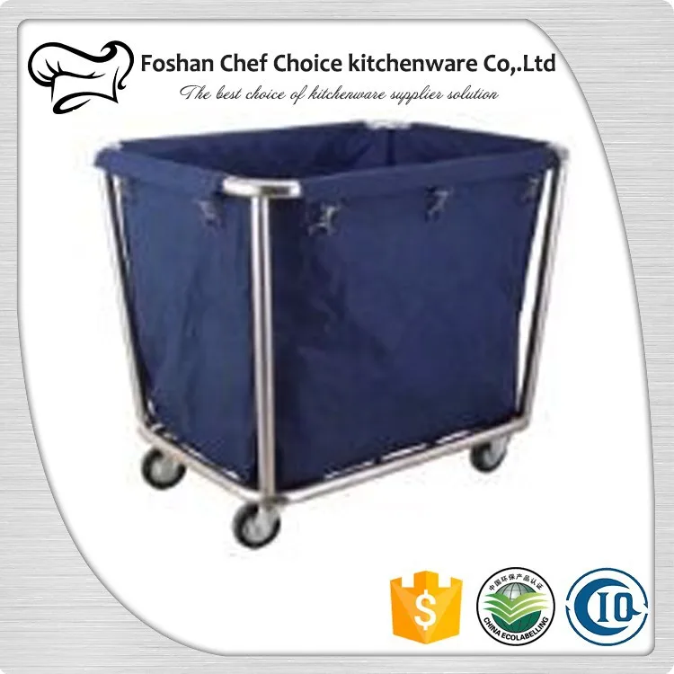 Hotel Housekeeping Linen Cart Hostipal Linen Trolley Cart Universal