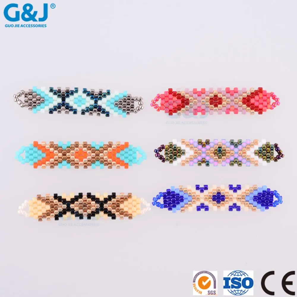 Guojie brand girl dress accessories bracelet pendant necklace oval acrylic crystal beads