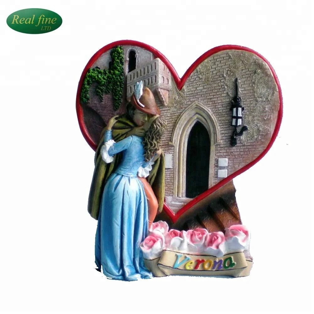 الجملة مخصص تمثال الراتنج روميو وجولييت التذكارات