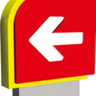 Outdoor double-sided 3d logo wayfinding signage led backlit custom floor signage