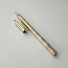 custom logo brass bamboo shape metal ball pen,promotional stationery ballpoint pen for gift