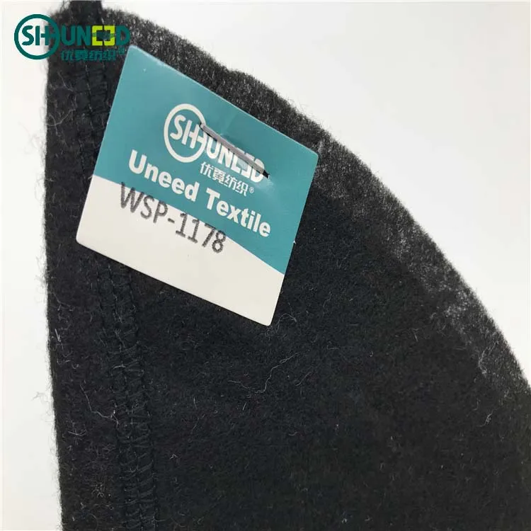 Quality 100% polyester black should pads for lady's suit