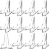 12 Packs Clear Acrylic Mini Easel Stands Coin Display Easel Mobile Phone Holder
