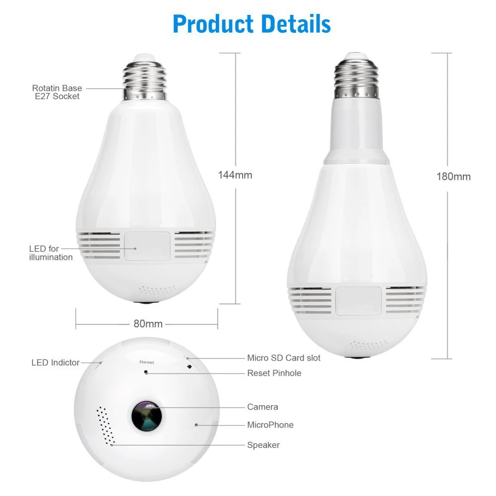 360 wifi camera bulb