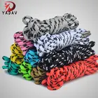 Sports shoe lace black and white thick round with dots/silicone tips lace manufacturer