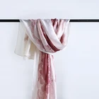 Latest custom digital print arabic silk hijab scarf shawl