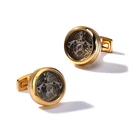 Mens Shirt Cuff buttons Functional Mechanical Watch Cuff Links Brand Tourbillon Cufflinks