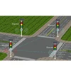 Easy Installation Solar Wireless Intelligent Traffic Light Control System