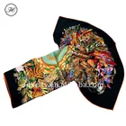 Direct Manufacture Custom 100% Silk Square Plain Scarf For Women