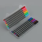 Manufacture OEM factory multifunction Metal nib fineliner black marker pens 0.4 for art