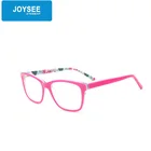 D1 2016 Joysee Latest New Style Fashion Fancy Beautiful Red Acetate Optical Eyewear Glasses Frames For Girls Made In China