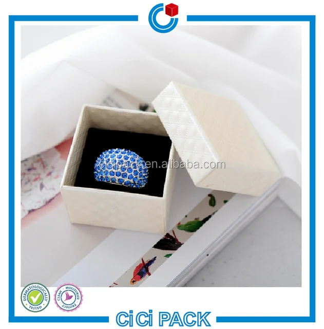 luxury handmade custom logo printed paper jewelry gift box ,ring
