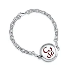 Import italian surgical 3161 stainless steel chain jewelry aromatherapy bracelet