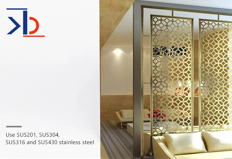 Metal Steel Partition Designs Indoor Decorative Laser Cut Screen Room Panels Stainless Elegant Living Room Wall Panel Divider