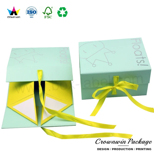high quality gift packaging collapsible cardboard storage scarf