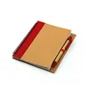 Hot sale usa popular gold color school supplies book spiral plain note book note book and pen