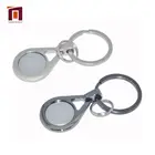 Taiwan Printed Metal Hook Remove Real Estate Keychain For Shopping Carts