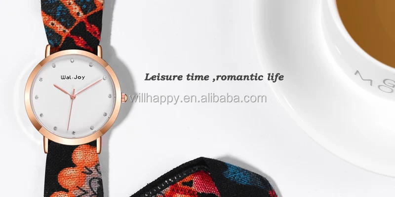 cotton band life waterproof woman quartz watch set size of watc