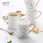Custom ceramic new bone china bulk coffee mugs elegant milk for hotel