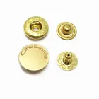 Graphic Customization High Quality Button High Quality 16mm Brass Spring Snap Button For Clothing