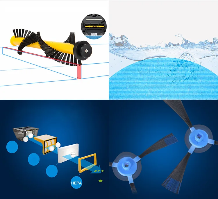 jsd uv lamp brushless moto gyroscope navigation hoover vacuum with water tank