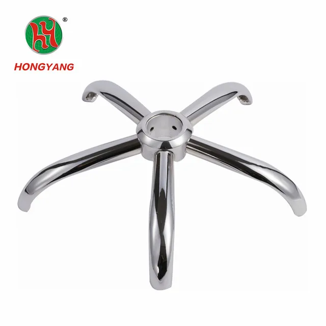 ZHENXING Metal Chrome 5 Star Chair Legs Base With Plastic Caps