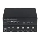 18Gbps 4K 60Hz 444 8 bit HDMI 2.0 HDCP 2.2 Comptiability 4 Port Automatic HDMI USB KVM Switch