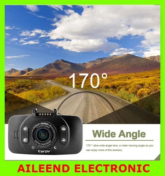 Ambarella 2.7" LCD 1080P Full HD Car DVR Recorder Camera GF100 170 Wide Angle 4X Zoom G-sensor Night Vision SOS Motion Detection