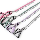 High Quality Fashion Nylon Rope Dog Leash Black/Red/Blue Jean Puppy Dog Collar+Harness+Leash Sets Pet
