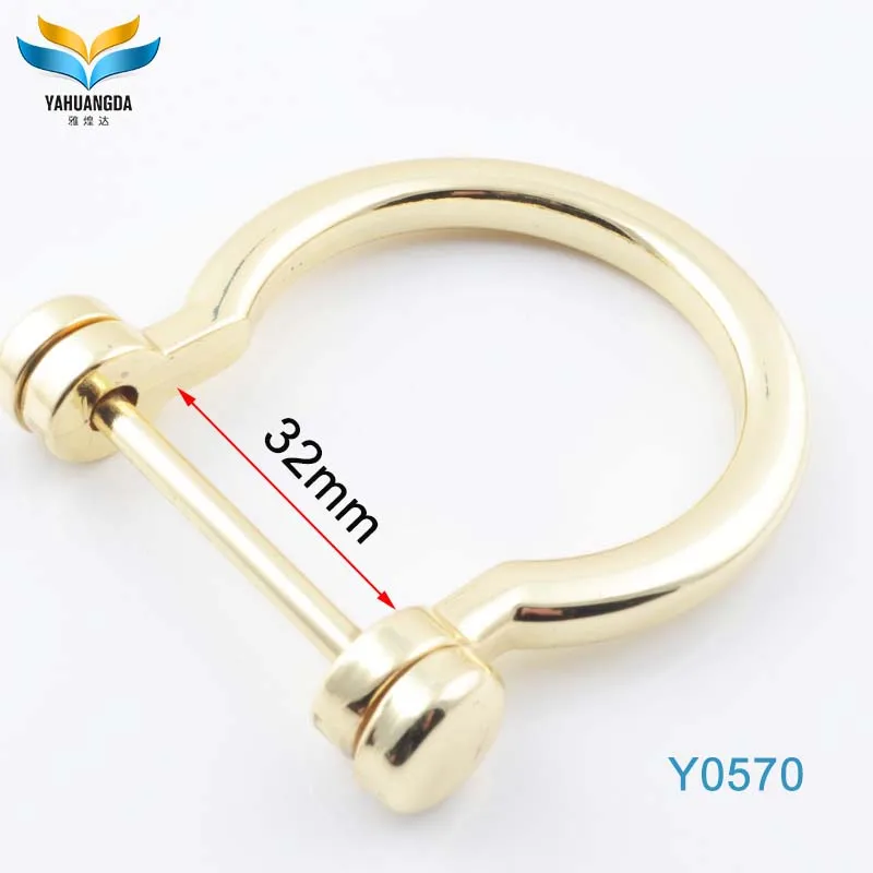 factory wholesale fashion design bag hardware fitting metal D ring for handbags/clothes