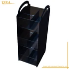 Display Black Office Condiment Organizer Perfect For Breakroom