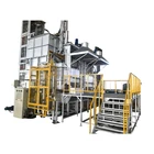 Industrial furnace high performance gas combustion continuous reflection melting and holding furnace