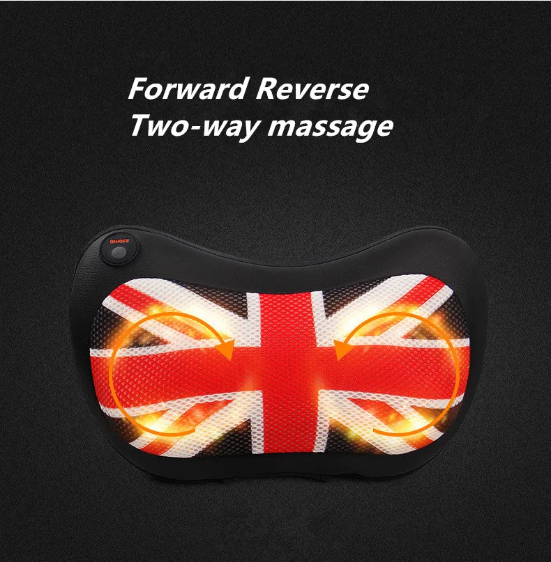 Portable Car Headrest, PU & Hood Car Seat Cushion Cushion Head Massager Electric Lumbar Neck Warmer (4)