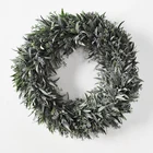 work wholesale eucalyptus flower artificial farmhouse thanksgiving preserved boxwood wreath wreath hanger over the door