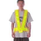 Work Safety Yellow Reflective Vest High VIsibility Vest with 16 LED lights