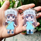 Free Sample Promotion Double Sides Custom Printed Acrylic Keychain Acrylic Keyholder