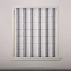Custom made stripes roman shades kitchen window blinds zip black out blind